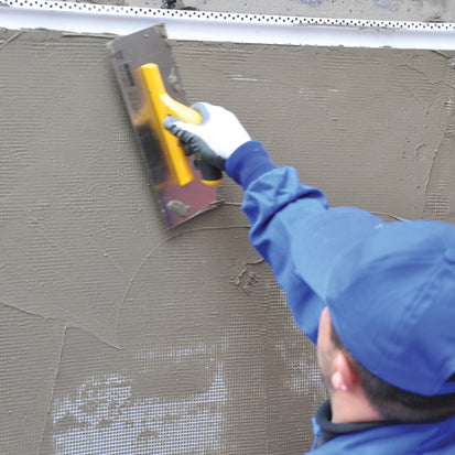 Gletieră pentru gips cu mâner deschis din plastic