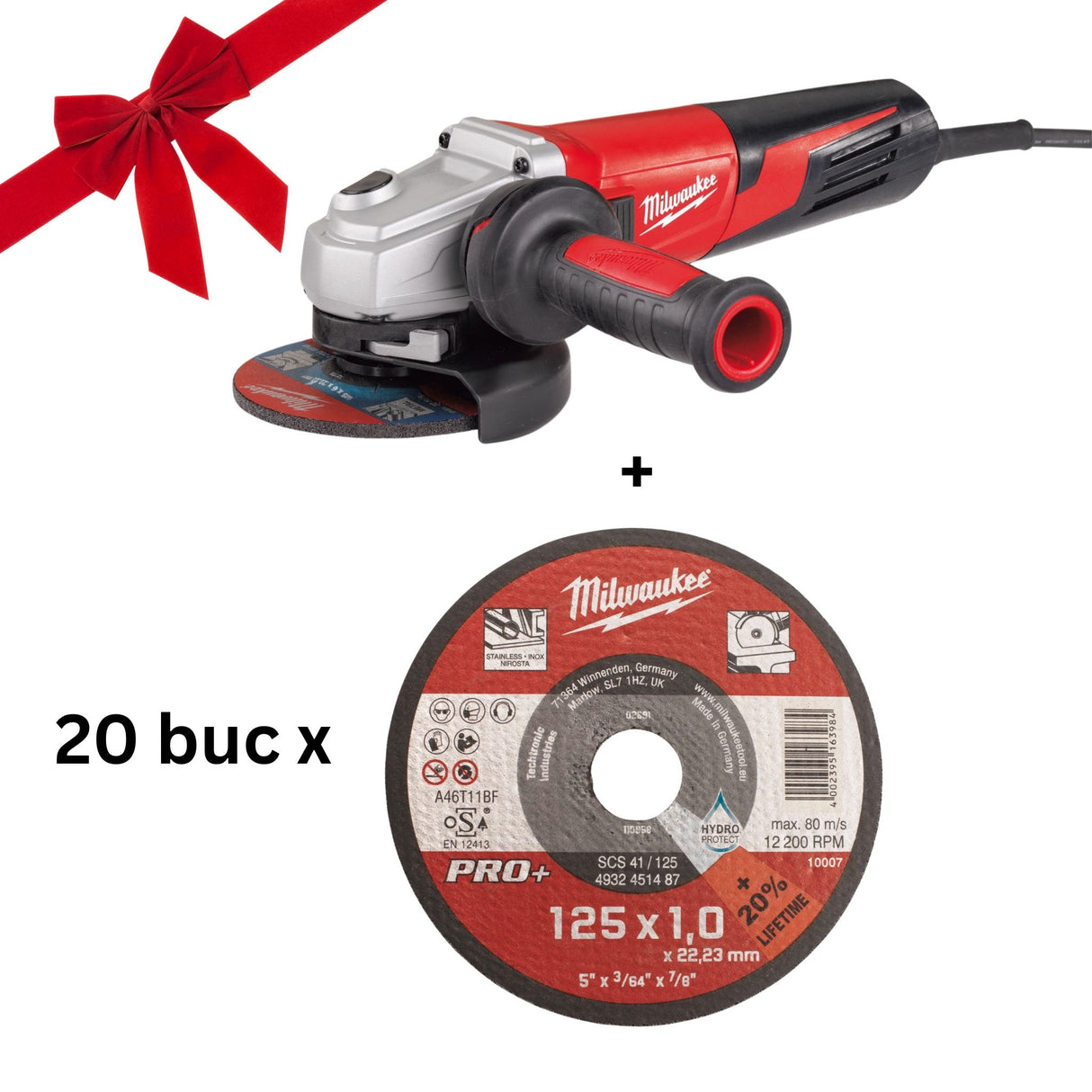 Milwaukee Polizor 1550W + discuri