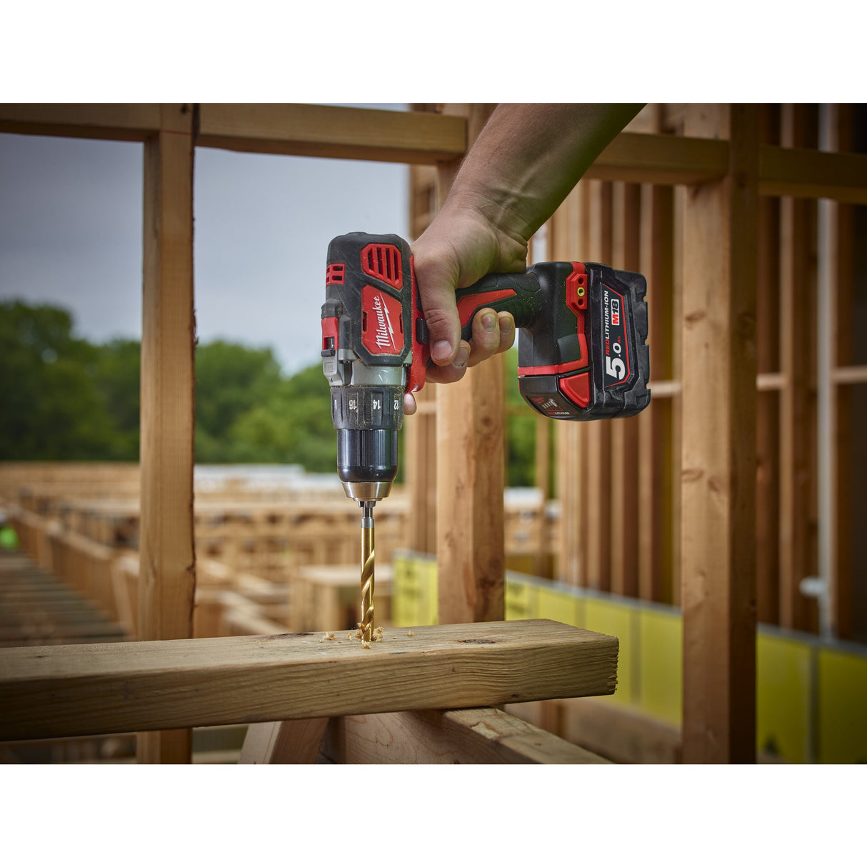 RED HEX - Burghie SHOCKWAVE™ HSS-Ground Titan pentru metal Milwaukee