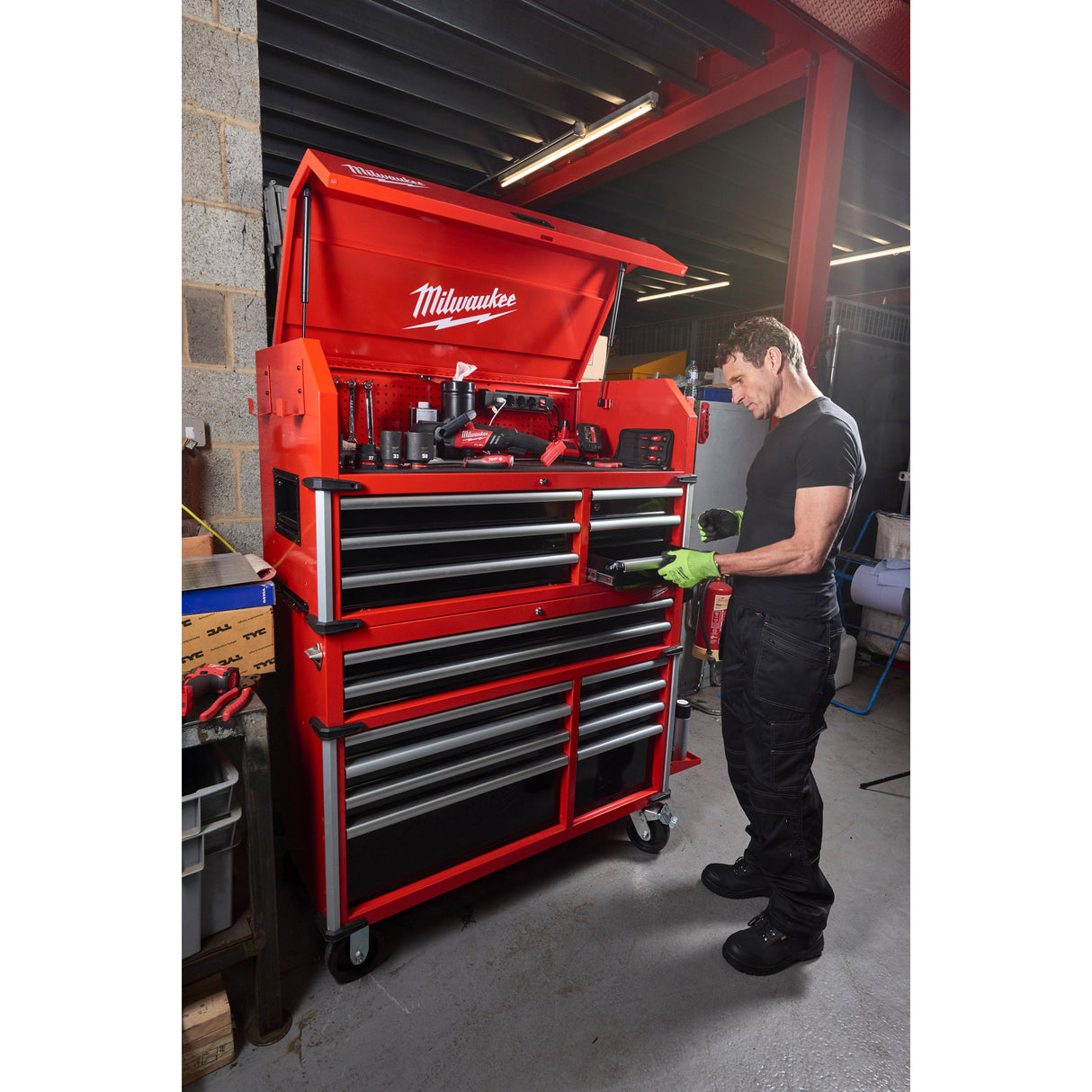 Milwaukee Dulap de scule, cu 6 sertare, metalic, 117 cm (modul suplimentar pentru cel mobil) 4932478854