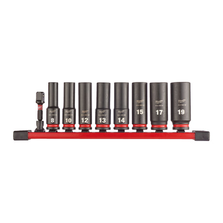 Milwaukee Set de 9 chei tubulare de impact shw 3/8, lungi, 1 set 4932480455