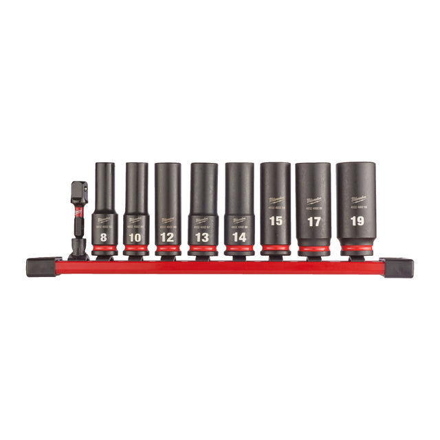 Milwaukee Set de 9 chei tubulare de impact shw 3/8, lungi, 1 set 4932480455