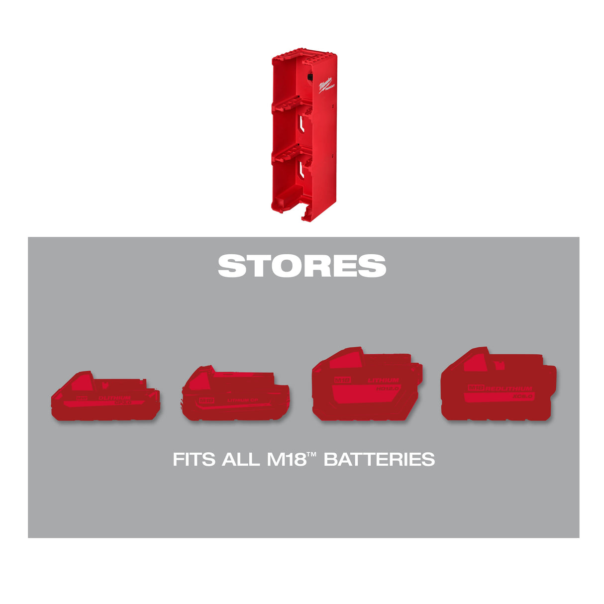 Milwaukee Suport PACKOUT™ pentru acumulator M18 4932480709