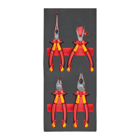 Milwaukee Set 4 bucăți clești vde în inserție spumă 4932493250