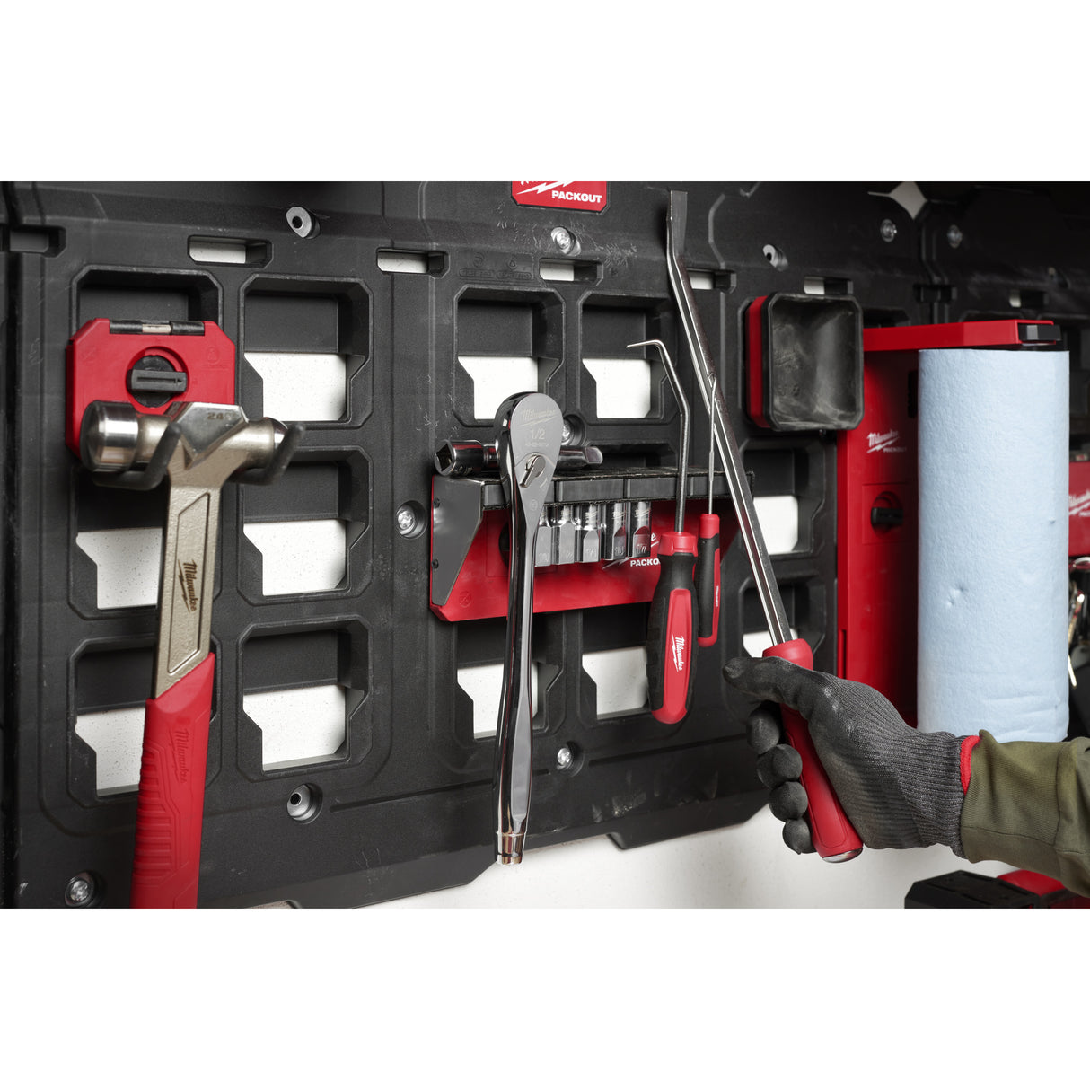 Milwaukee PACKOUT, raft magnetic pentru depozitare 4932493378