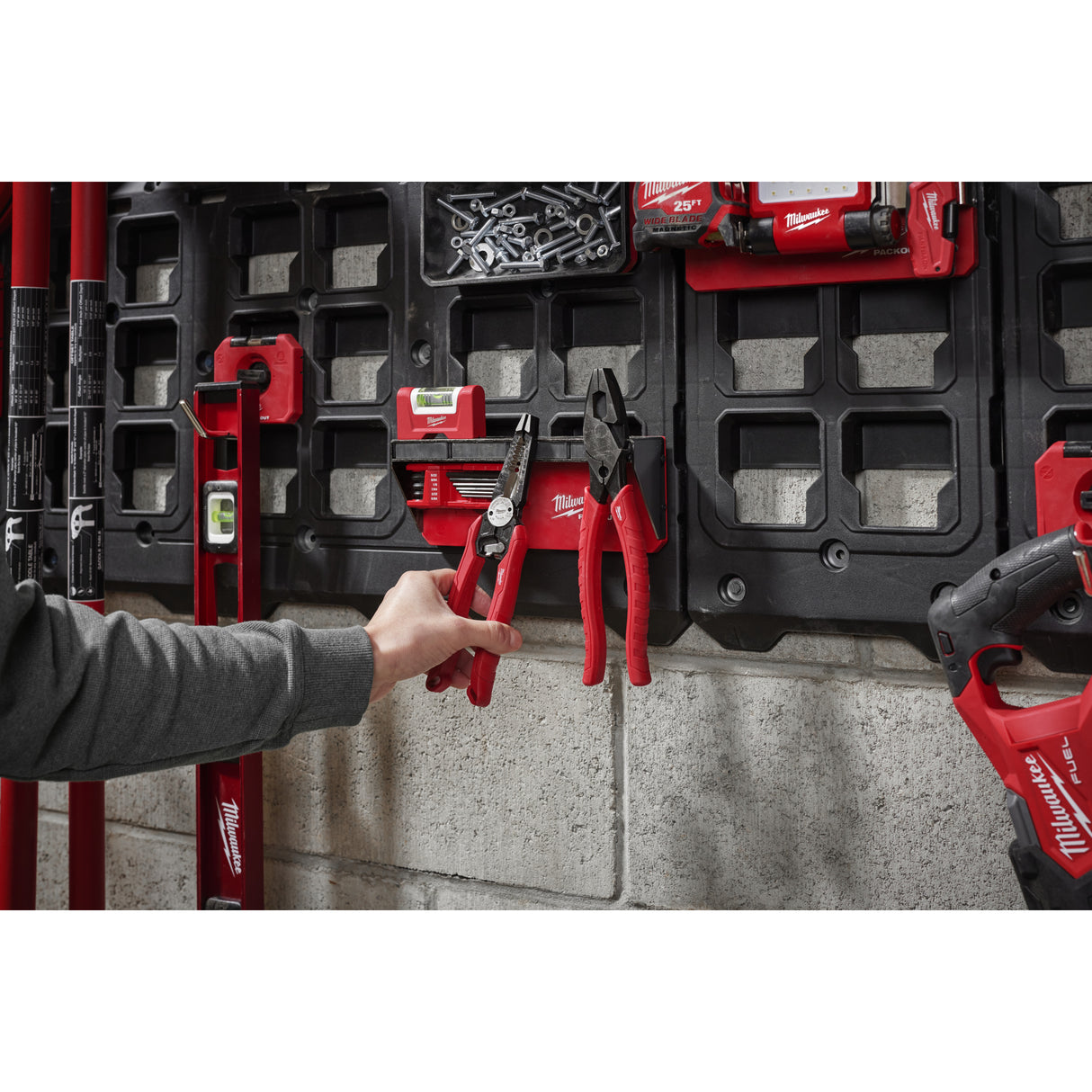 Milwaukee PACKOUT, raft magnetic pentru depozitare 4932493378
