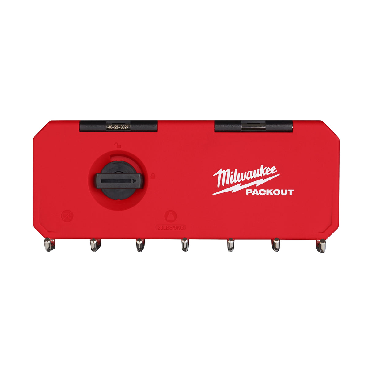 Milwaukee PACKOUT, depozitare pe un rând de cârlige 4932493384