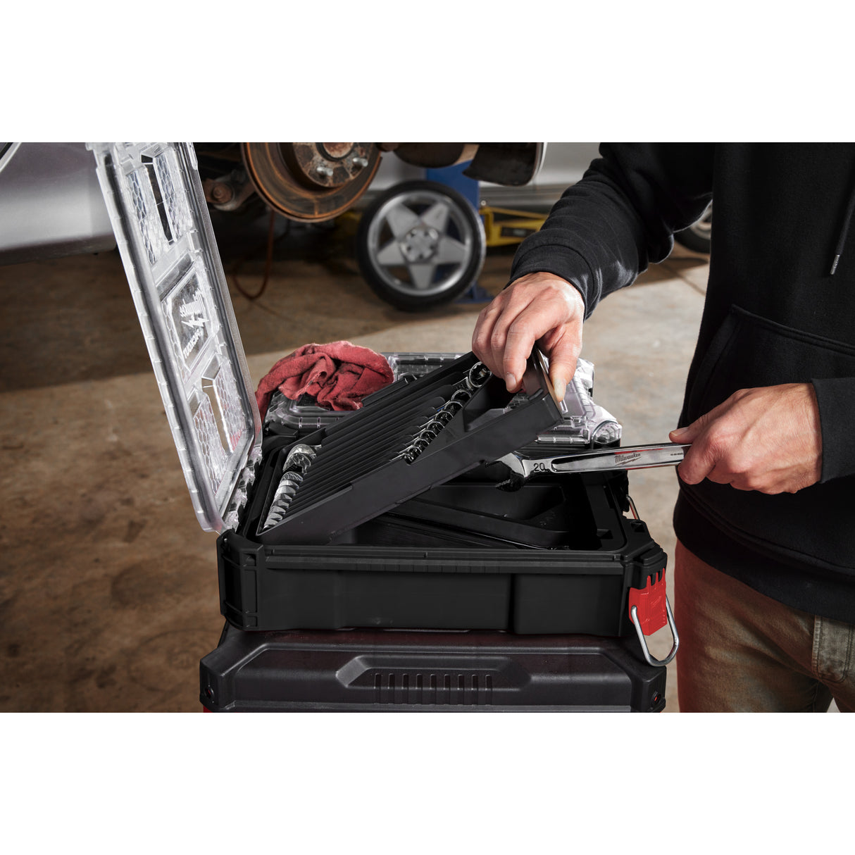 Milwaukee Set 15 chei combinate MAXBITE cu Packout 4932498141