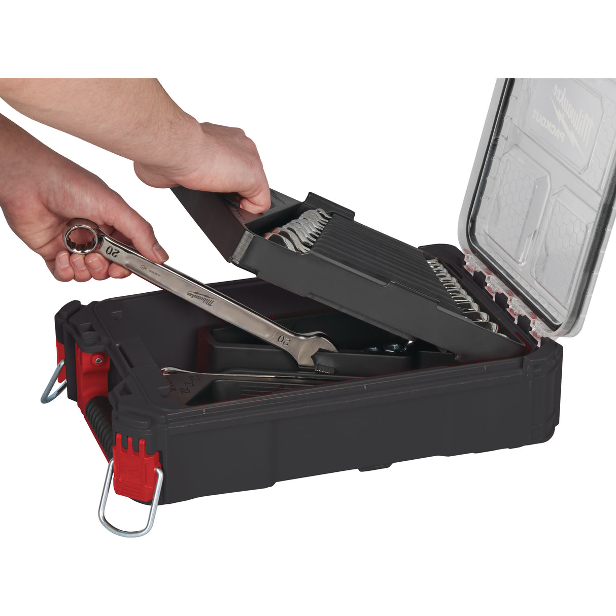 Milwaukee Set 15 chei combinate MAXBITE cu Packout 4932498141