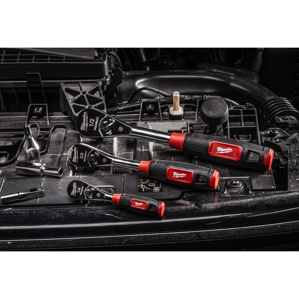 4932498331 Antrenor cu clichet ½″ cu mâner ergonomic aderent Milwaukee