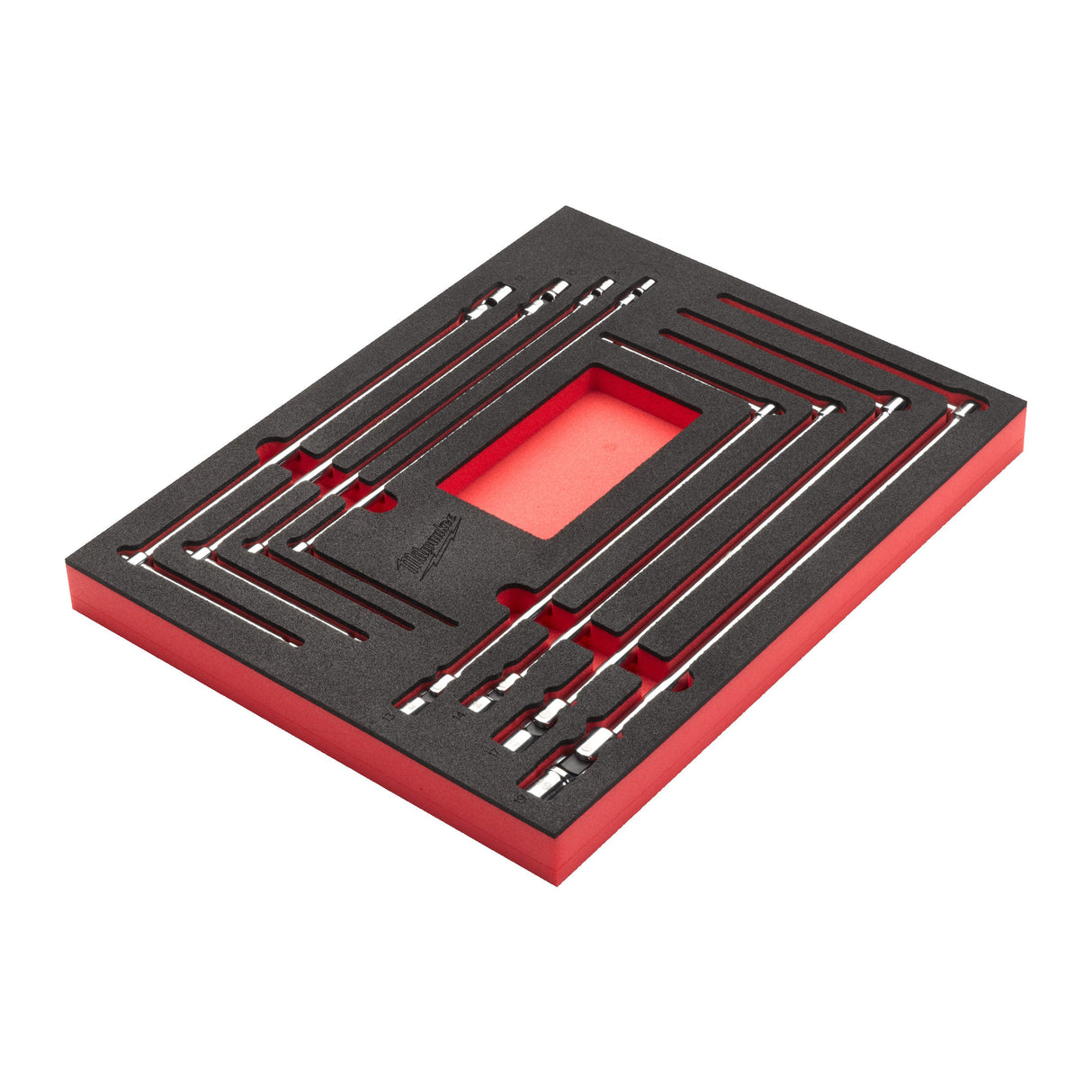 Set inserție spumă chei cu mâner T Milwaukee