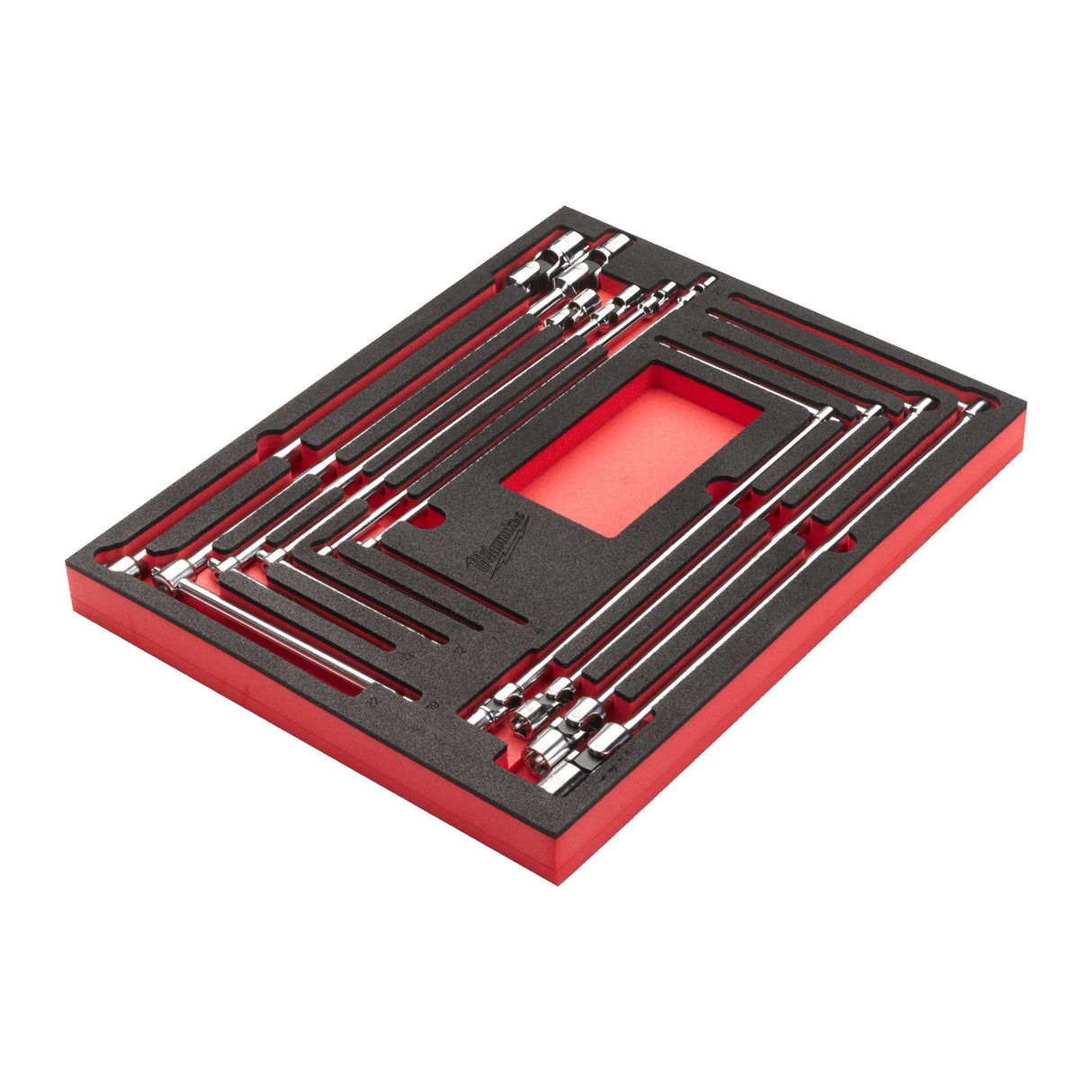 Set inserție spumă chei cu mâner T Milwaukee