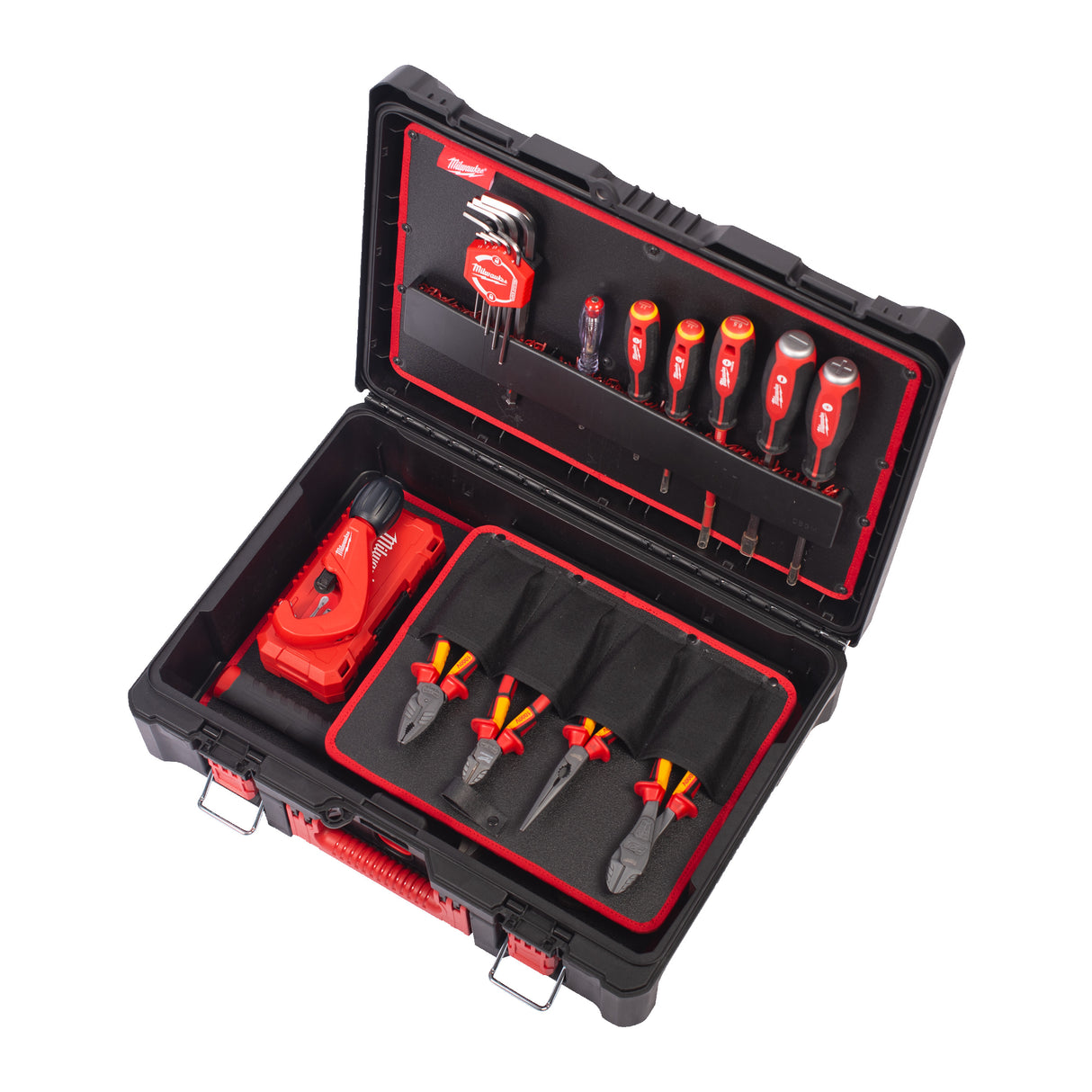 set 74 piese packout pentru instalatori Milwaukee
