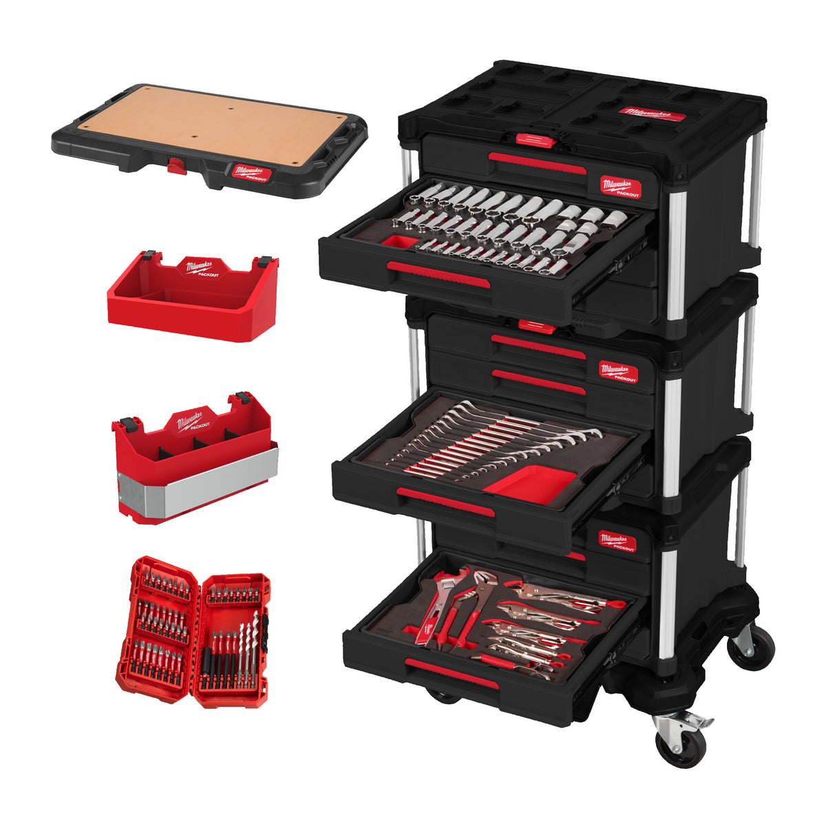 Set PACKOUT™ pentru mecanici Milwaukee