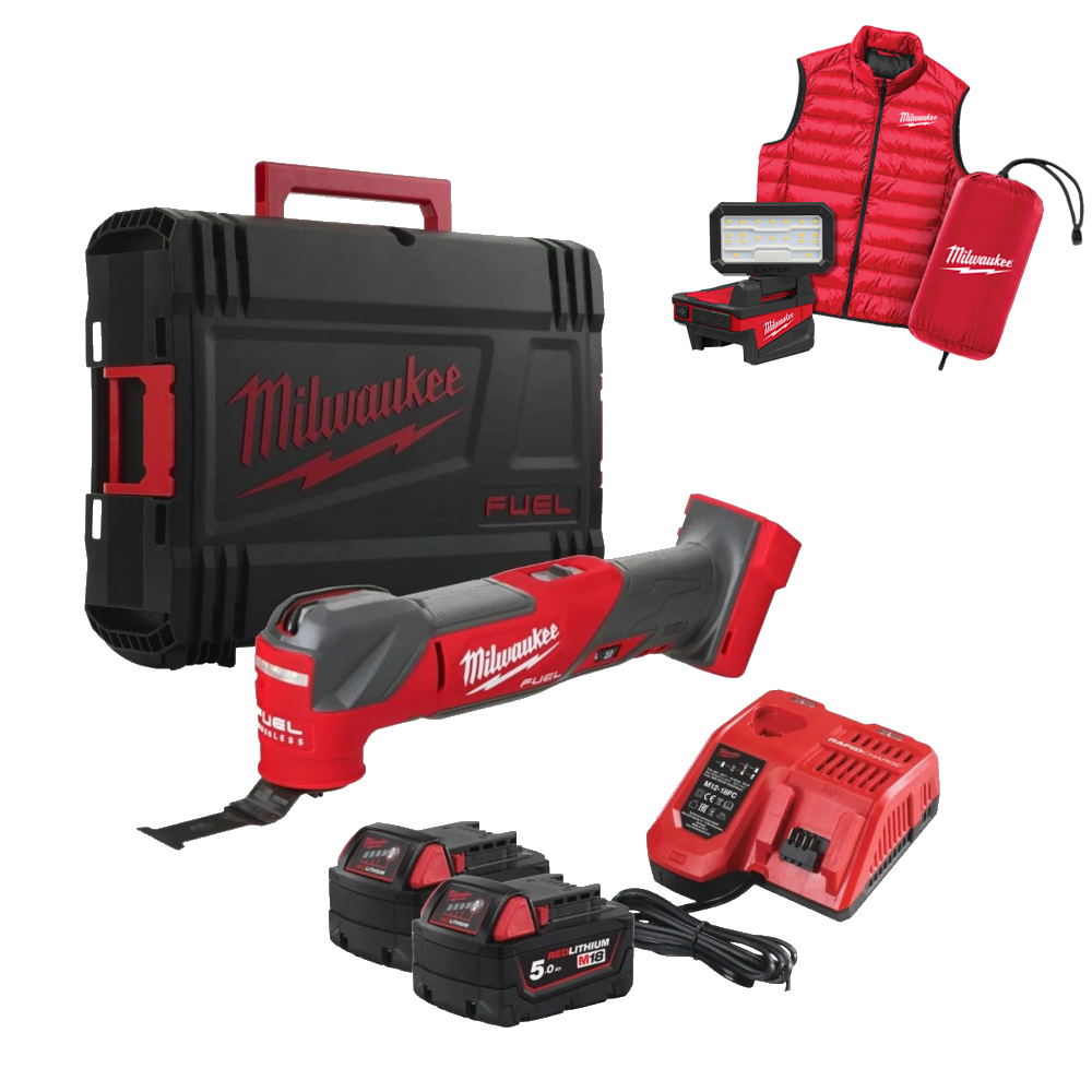 Masina multifunctionala Milwaukee M18 FMTMC-502X, oscilatie stanga/dreapta 2.1° , cod 4933499454