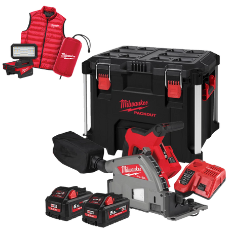 Fierastrau circular, Milwaukee M18 FPS55MC-552P, 4933499456