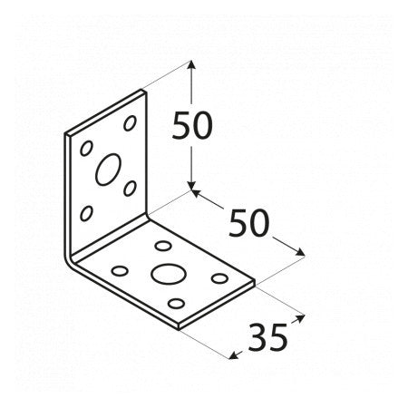 KL1 - Colțar imbinare 50x50x35x2,5 mm