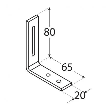 KR 1 - Colțar reglabil 60x80x20x3,0 mm