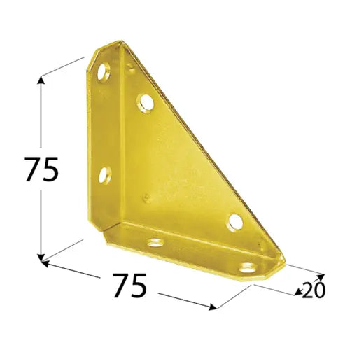 Colțar pentru cufăr 75x75x20x2,0 mm