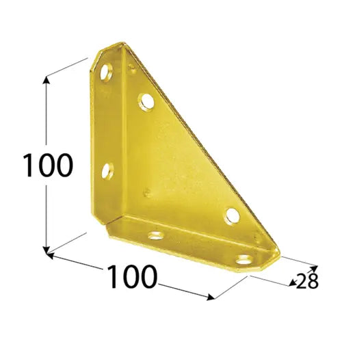 Colțar pentru cufăr 100x100x28x2,0 mm