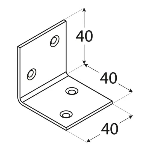 KS2 - Colțar lat 40x40x40x1,5 mm