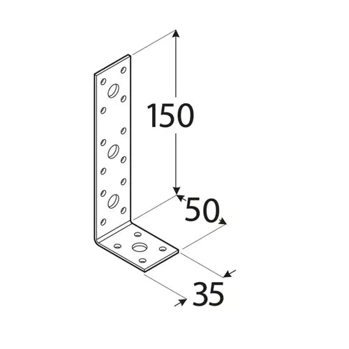 KL3 - Colțar 150x50x35x2,5 mm