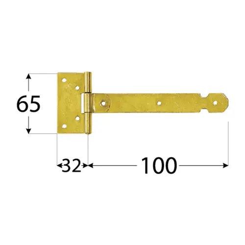 ZBL 100 Balama pentru poartă (sarcină ușoară) 100x32x1,5mm