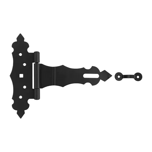 ZBZ 150 Balama poartă decorativă cu încuietoare C 150x50x170x2,5 negru