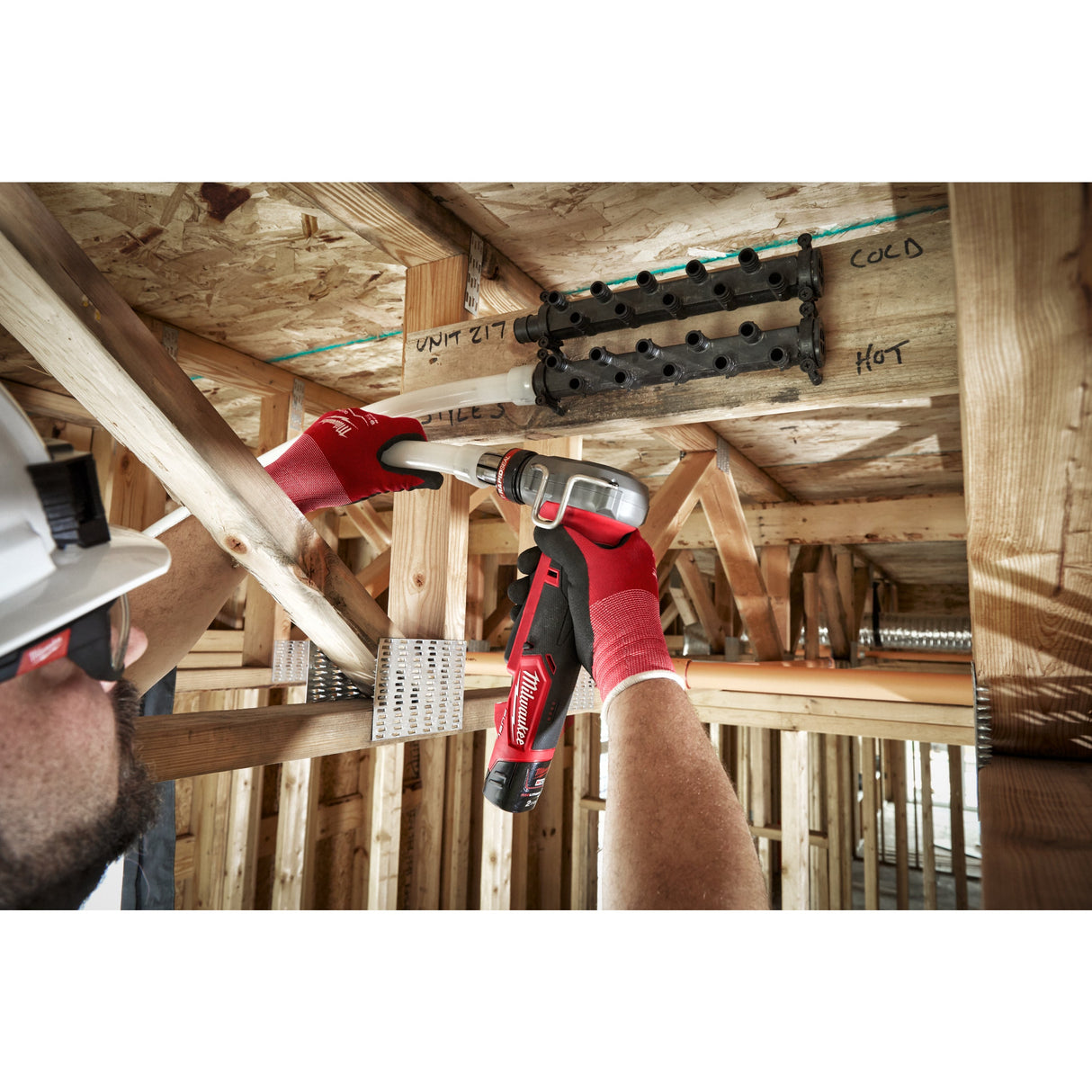 M12 FPXP Dispozitiv expandare sub compact M12 FUEL™ UPONOR™ Q&E Milwaukee