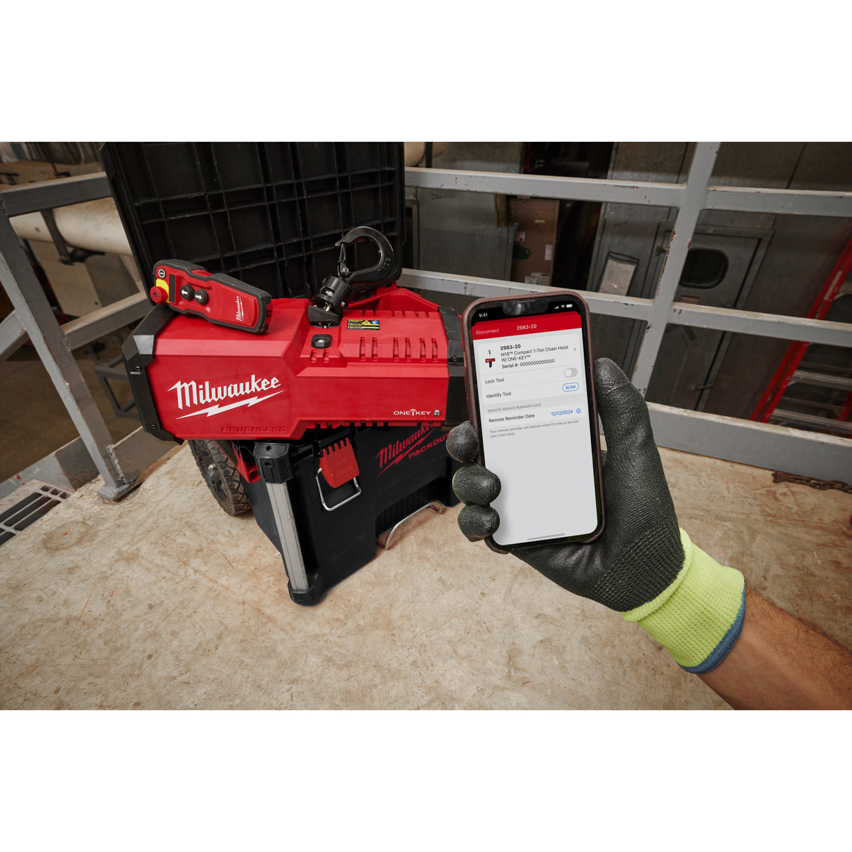 Milwaukee M18 BLCHTO-121 Electropalan 1 tonă M18™ ONE-KEY™ 4933500224