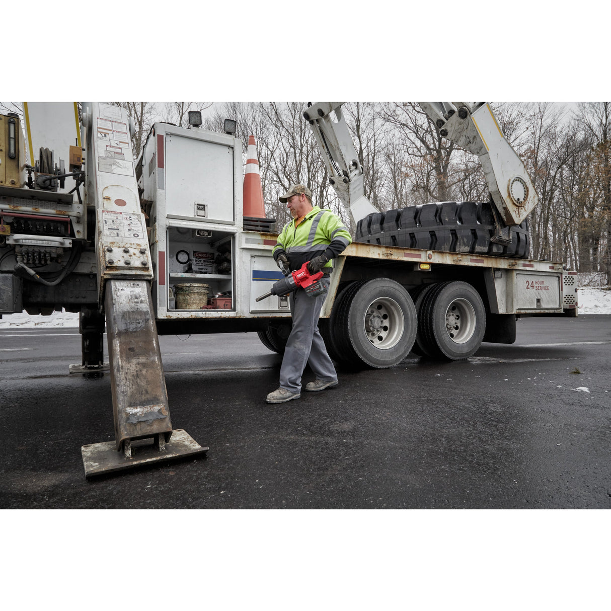 M18 ONEFHIWF1D Cheie de impact 1″ ONE-KEY™ M18 FUEL™ cu mâner-D, cuplu ridicat, inel de fixare și gât lung Milwaukee