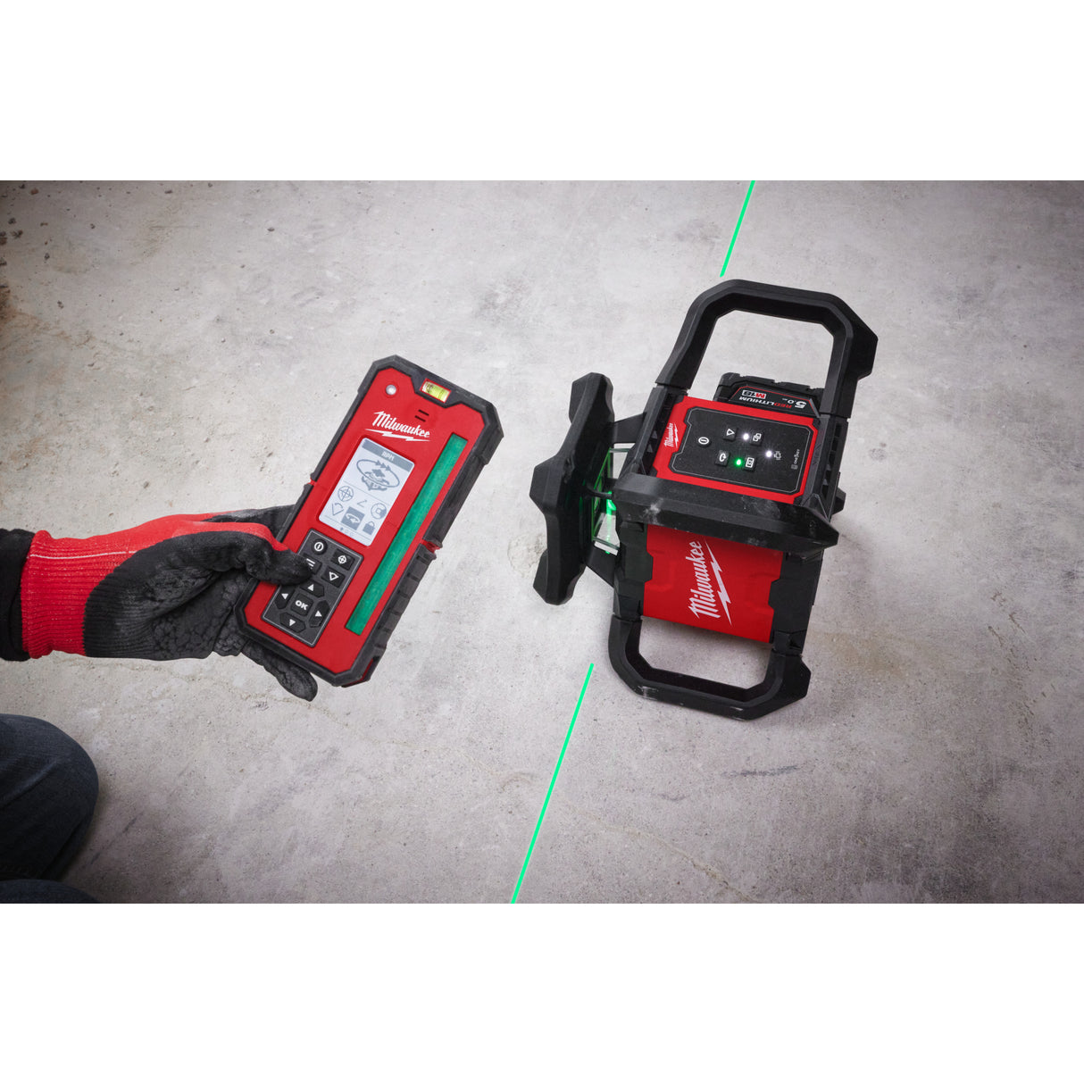 Milwaukee M18rlohvg300-501c nivelă laser rotativă orizontală M18™ 300 m cu one-key™ 4933493194