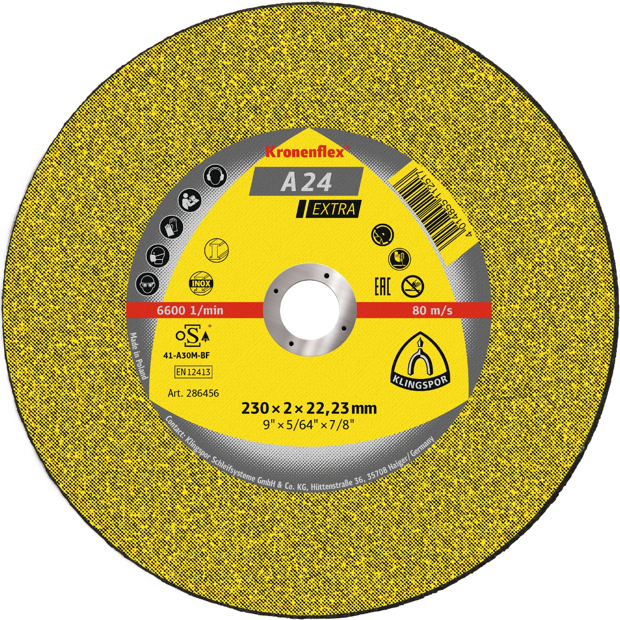 A 24 EX Discuri debitare, 115 x 2,5 x 22,23 mm cu centru depresat