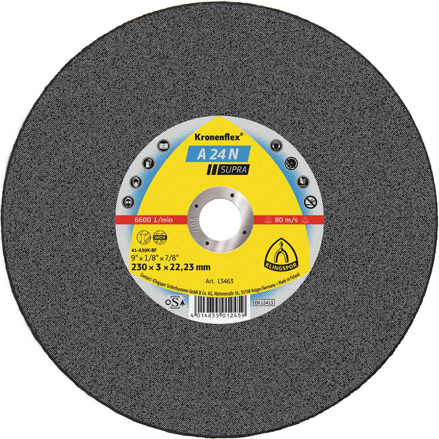 A 24 N Discuri debitare, 115 x 2,5 x 22,23 mm cu centru depresat
