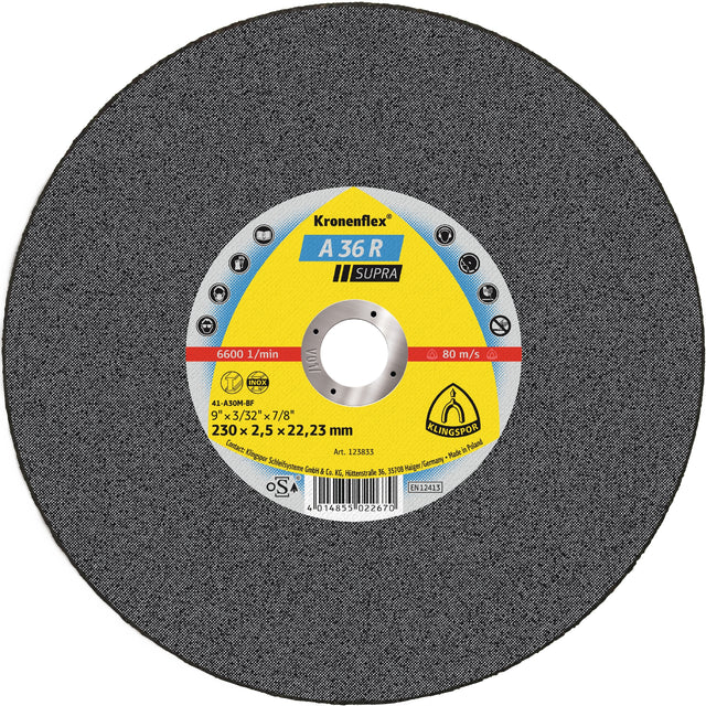 A 36 R Discuri debitare, 115 x 2 x 22,23 mm Drept