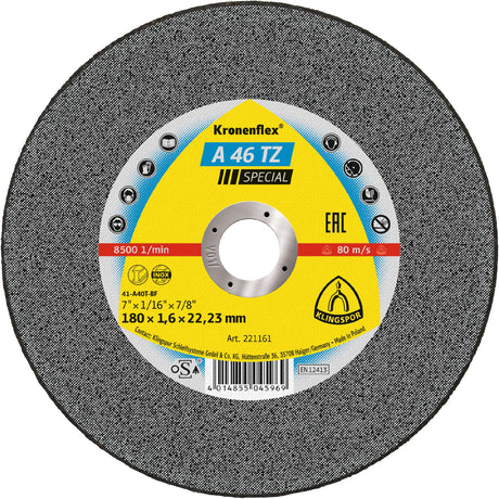 A 46 TZ Discuri debitare, 180 x 1,6 x 22,23 mm Drept