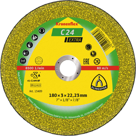 C 24 EX Discuri debitare, 115 x 2,5 x 22,23 mm cu centru depresat