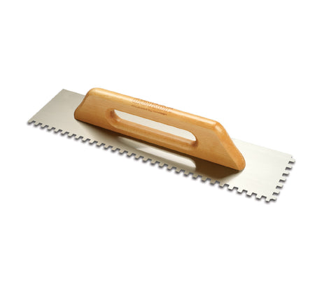 Gletieră zimțată, cu dinți pătrați și mâner din aluminiu