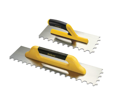 Gletieră pentru marmură, 300 mm, din oțel, cu mâner din plastic