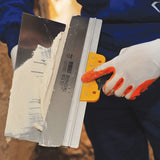 Spatulă din inox, cu mâner curbat din plastic