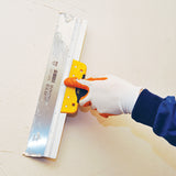 Spatulă din inox, cu mâner curbat din plastic