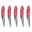 Milwaukee Pânză sabie wrecker 150/6t - 5 bucăți 48005541