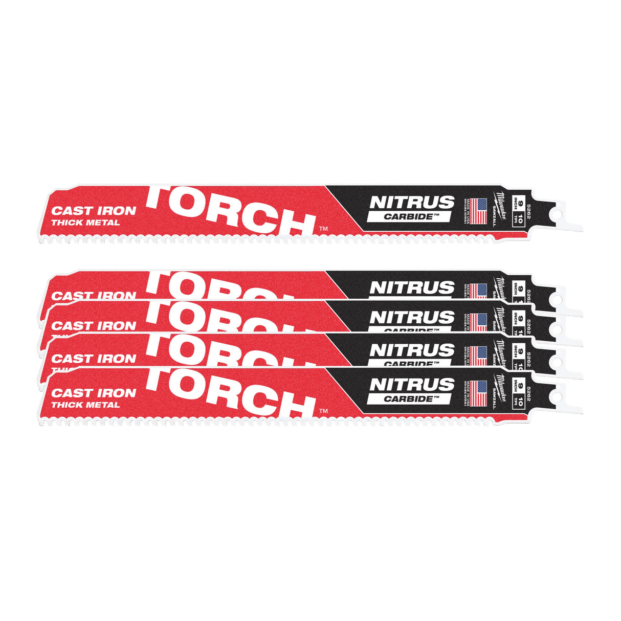 Metal: Pânze Heavy duty TORCH™ NITRUS CARBIDE™ Milwaukee