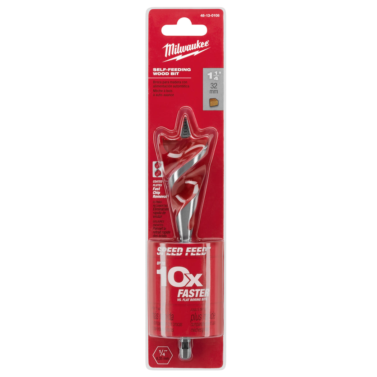 Milwaukee Burghie pentru lemn speed feed 32x165mm 4932479476