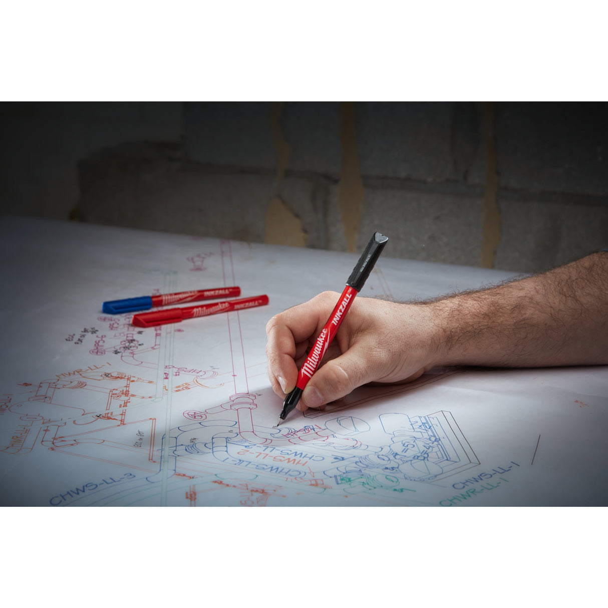 Marker cu vârf fin INKZALL™ Milwaukee