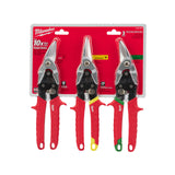 Milwaukee Set 3 foarfeci pentru tablă 48224533