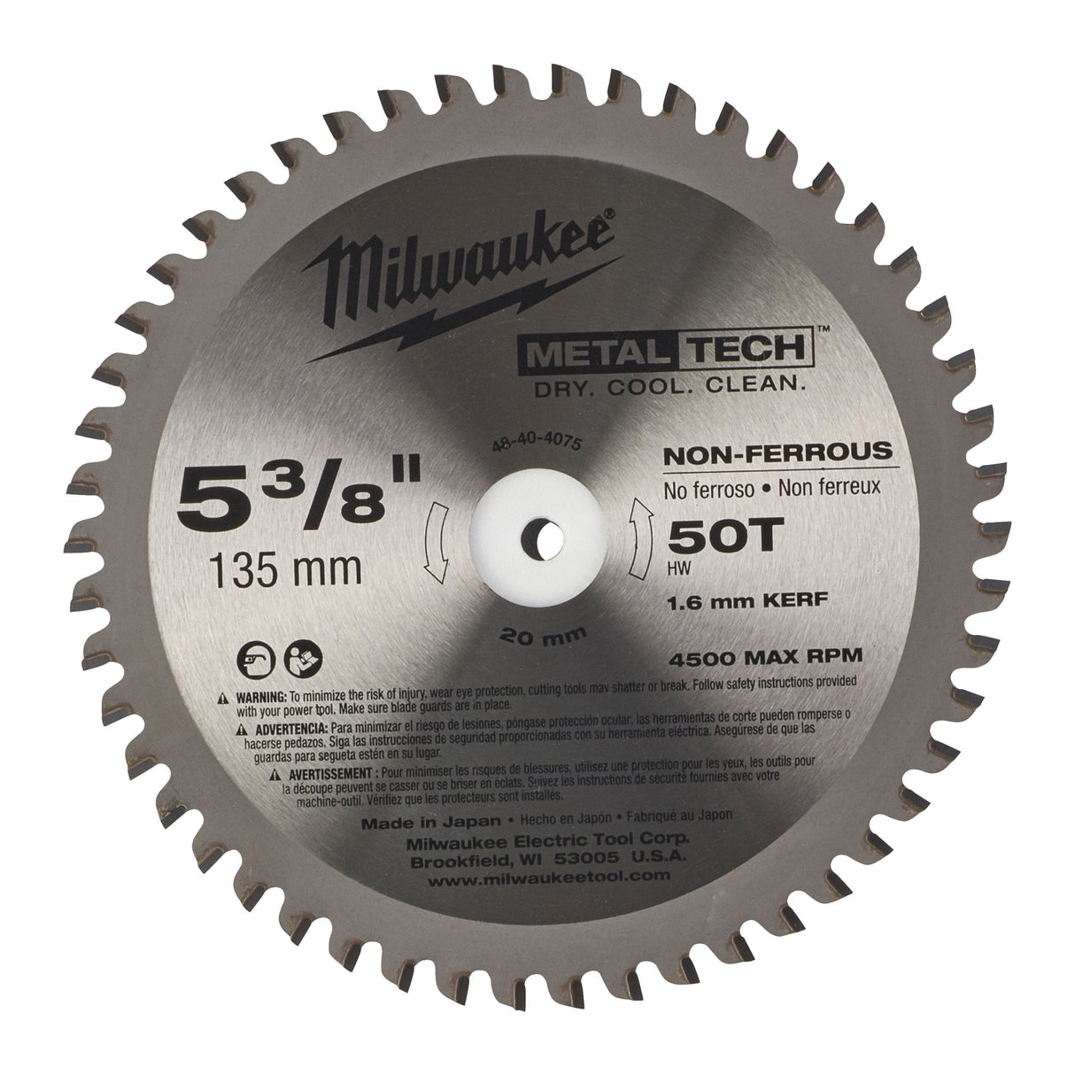 Pânze fierăstrău circular pentru metal Milwaukee