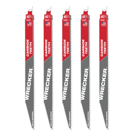 Milwaukee Pânze fierăstrău sabie TCT WRECKER 300x6T - 5 buc 48475543
