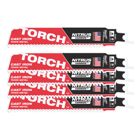 Milwaukee Pânze fierăstrău sabie TCT TORCH NITRUS 150x8T - 5 buc 48475561