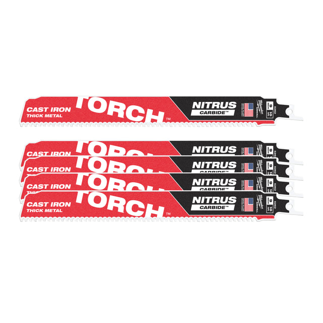 Milwaukee Pânze fierăstrău sabie TCT TORCH NITRUS 230x10T - 5 buc 48476552